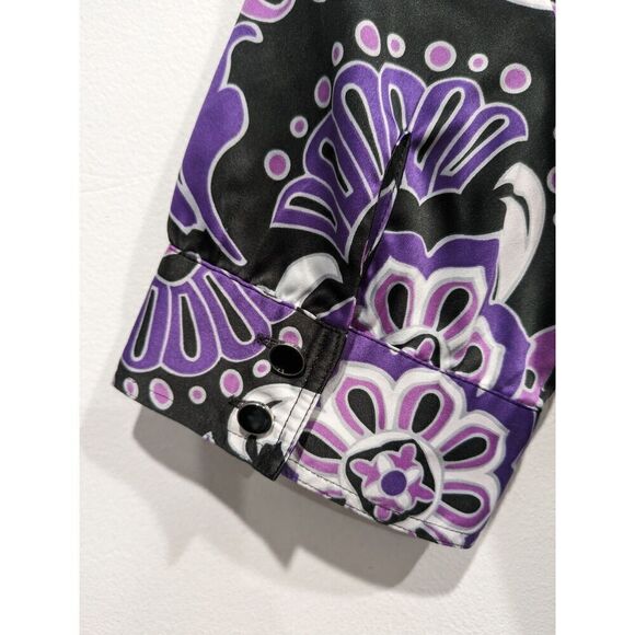 Banana Republic Retro Mod Print Short Sleeve Belted Button Front Shirt Dress, 2 - Picture 5 of 12